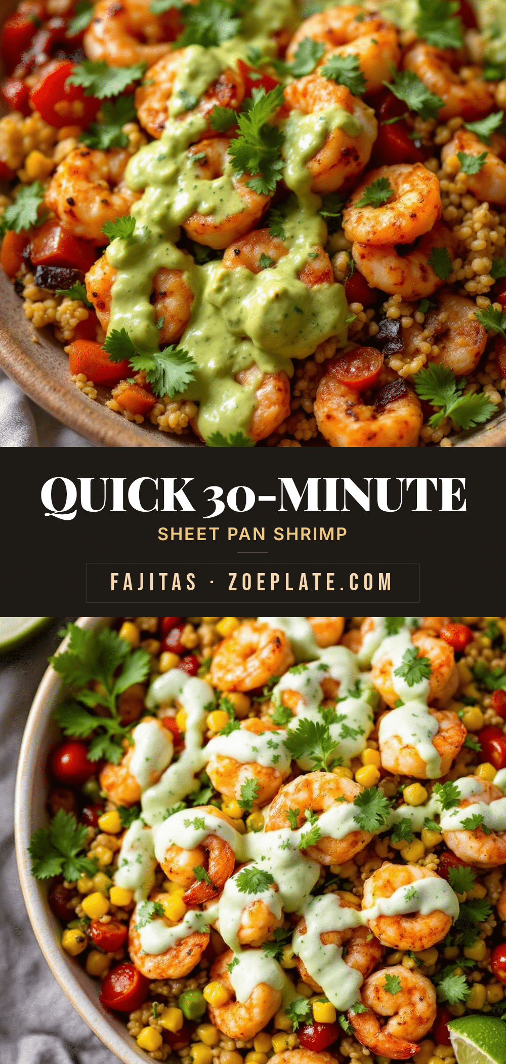sheet pan shrimp fajitas recipe