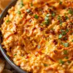 spiderweb buffalo chicken dip - featured image