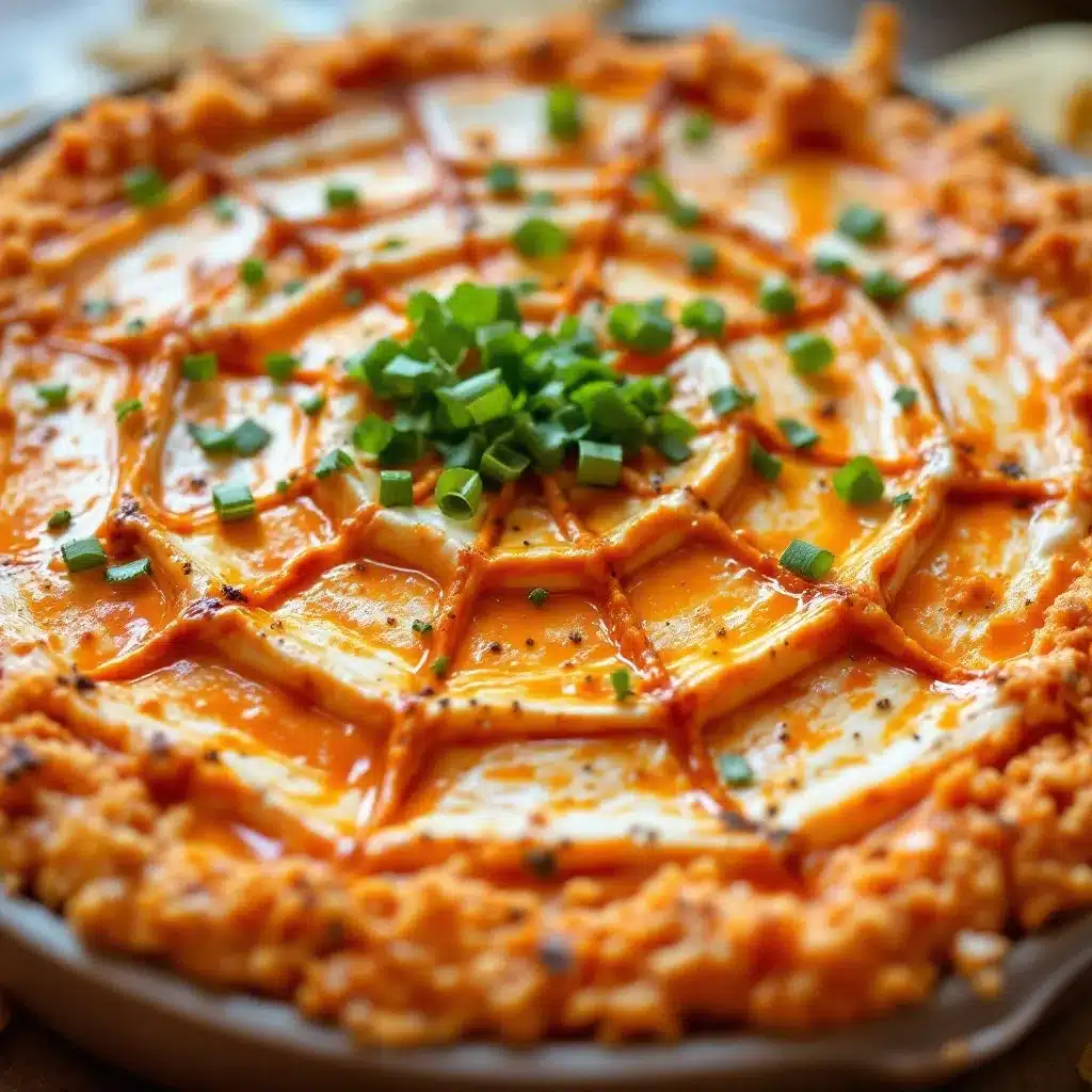 spiderweb buffalo chicken dip preparation steps