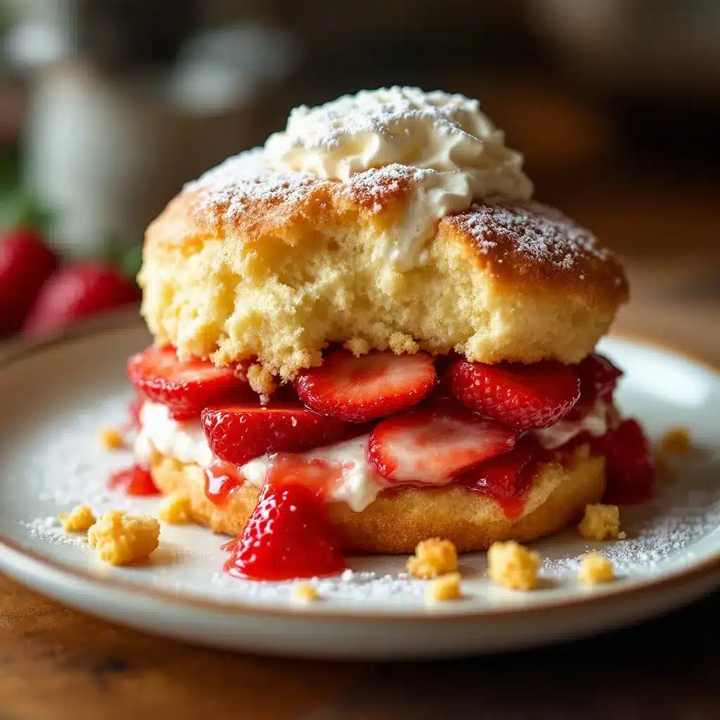 strawberry shortcake with whipped cream preparation steps