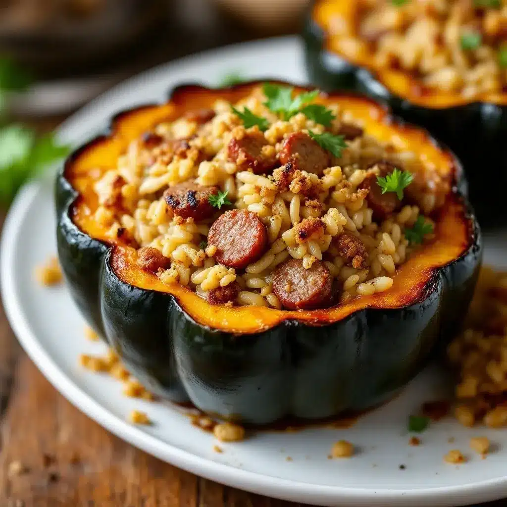 stuffed acorn squash preparation steps