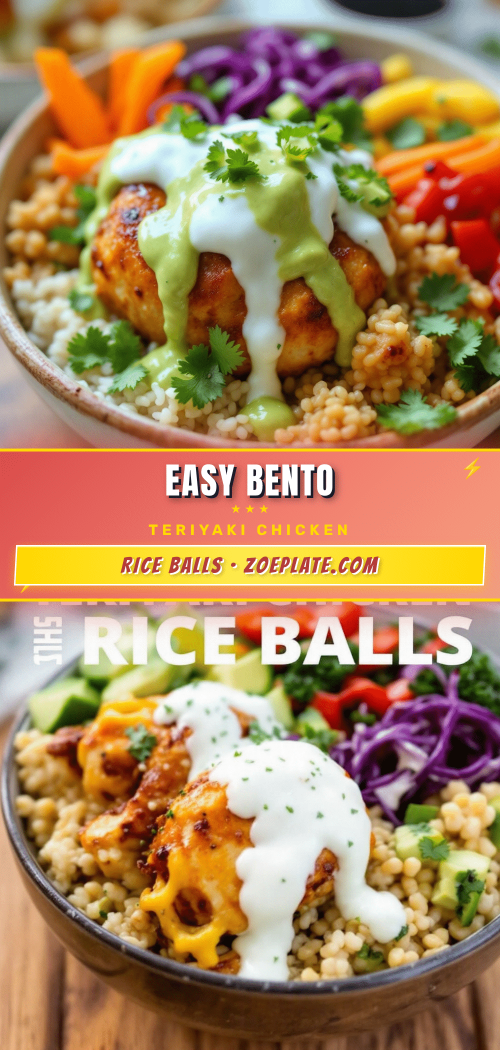 teriyaki chicken rice balls recipe