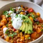 turkey and butternut squash chili - featured image