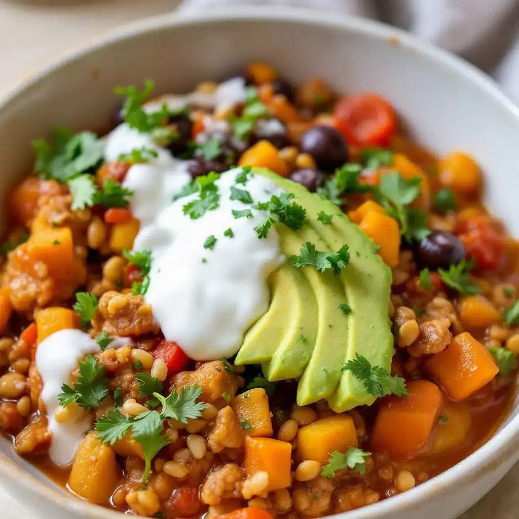 turkey and butternut squash chili - featured image