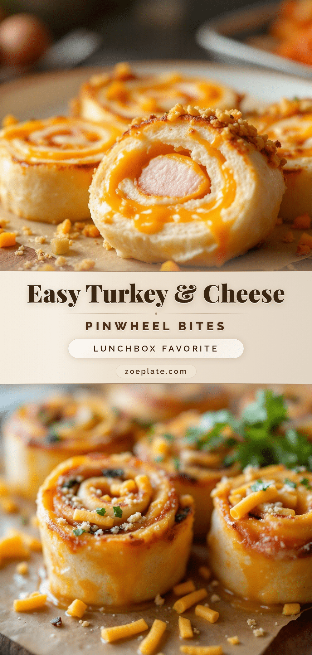 turkey and cheese pinwheel roll-ups recipe