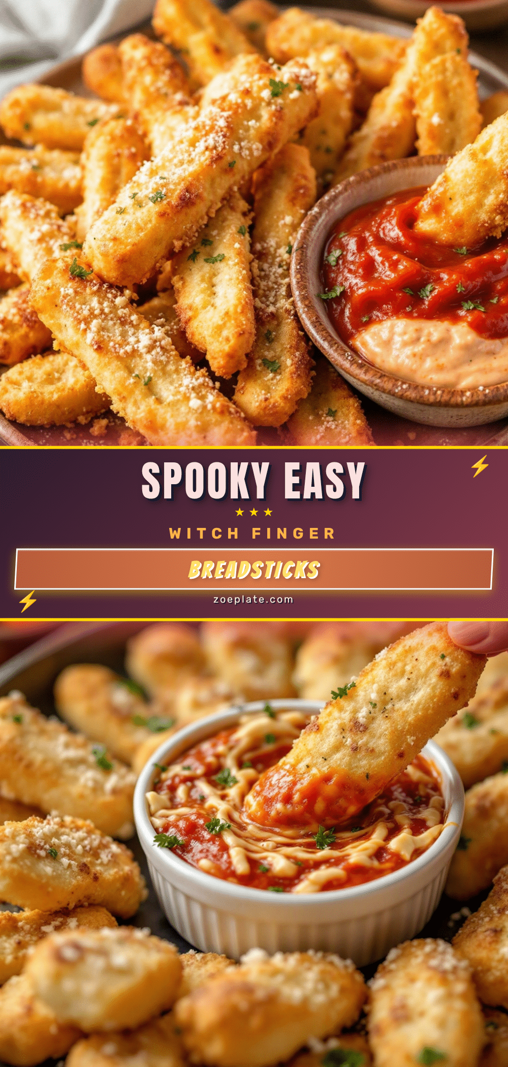 witch finger breadsticks recipe
