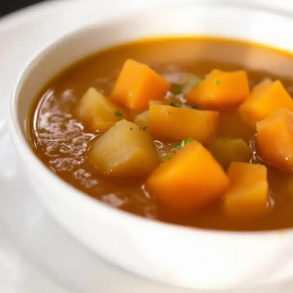 acorn squash and apple soup preparation steps