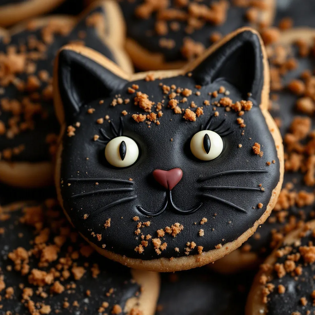 black cat sugar cookies preparation steps