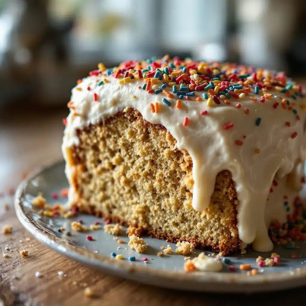 Classic Birthday Cake with Sprinkles preparation steps