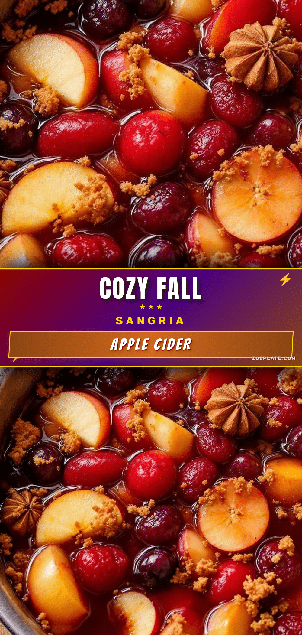 cozy fall sangria recipe