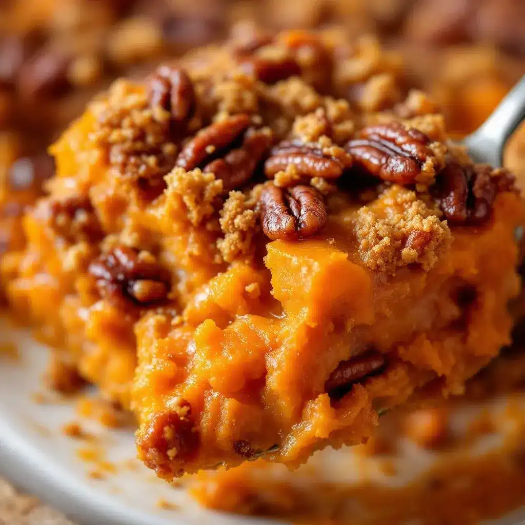 creamy brown sugar pecan sweet potato casserole preparation steps