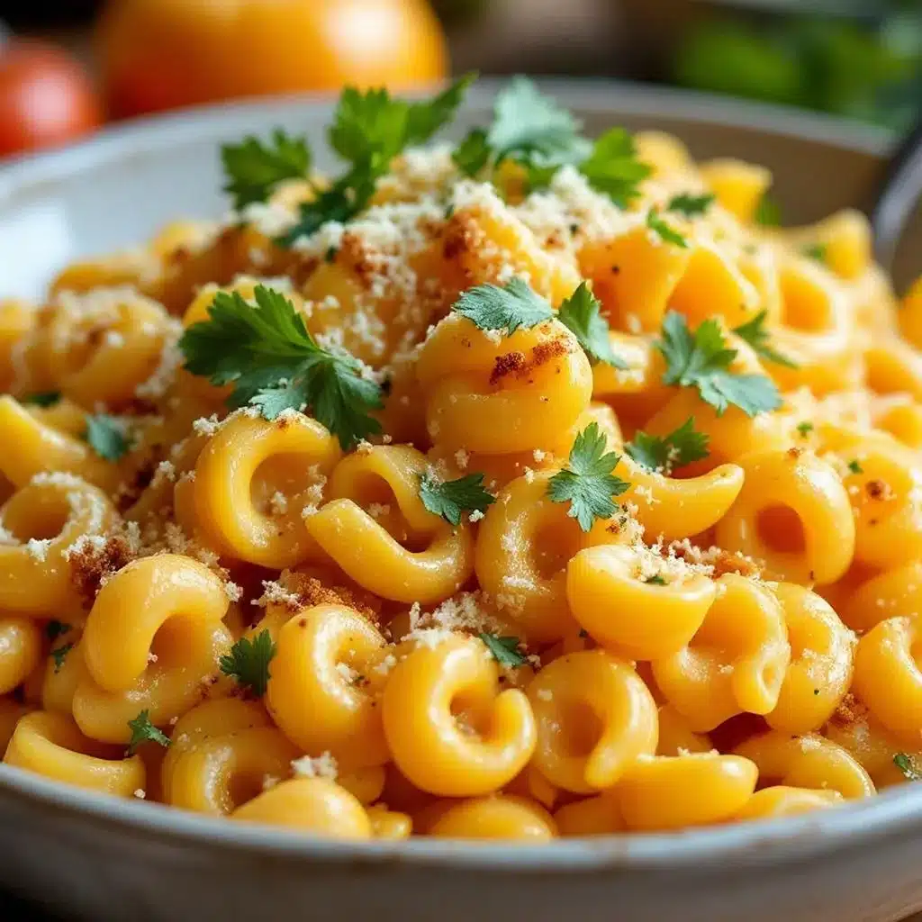 creamy butternut squash mac and cheese - featured image