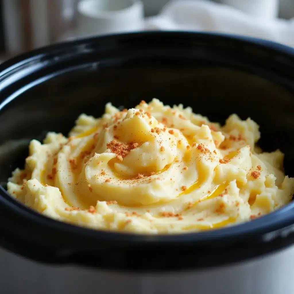 creamy crockpot mashed potatoes preparation steps