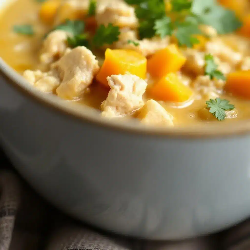 creamy crockpot white chicken chili - featured image