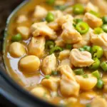 creamy crockpot white chicken chili - featured image