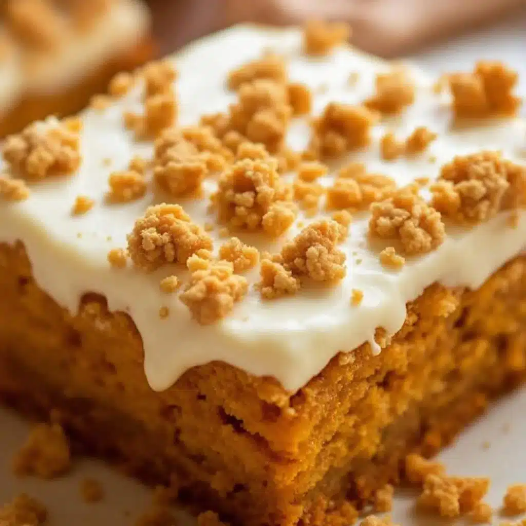 creamy homemade pumpkin bars - featured image