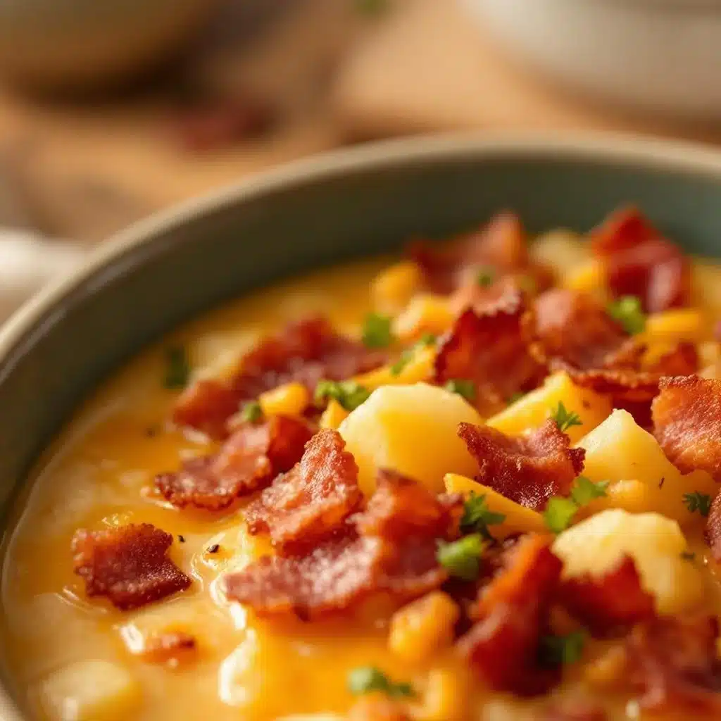creamy loaded baked potato soup - featured image