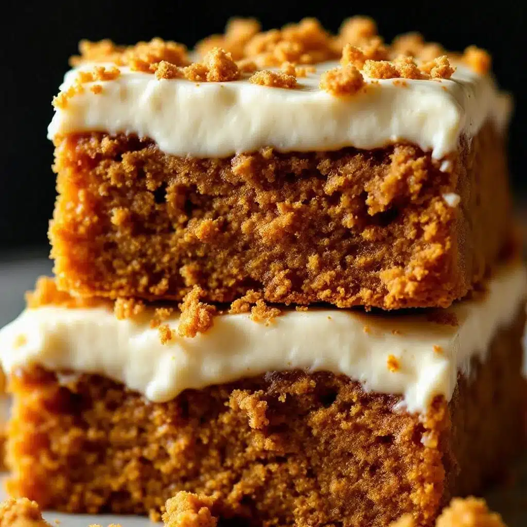 creamy pumpkin bars with cream cheese frosting - featured image