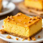 creamy pumpkin cheesecake bars - featured image