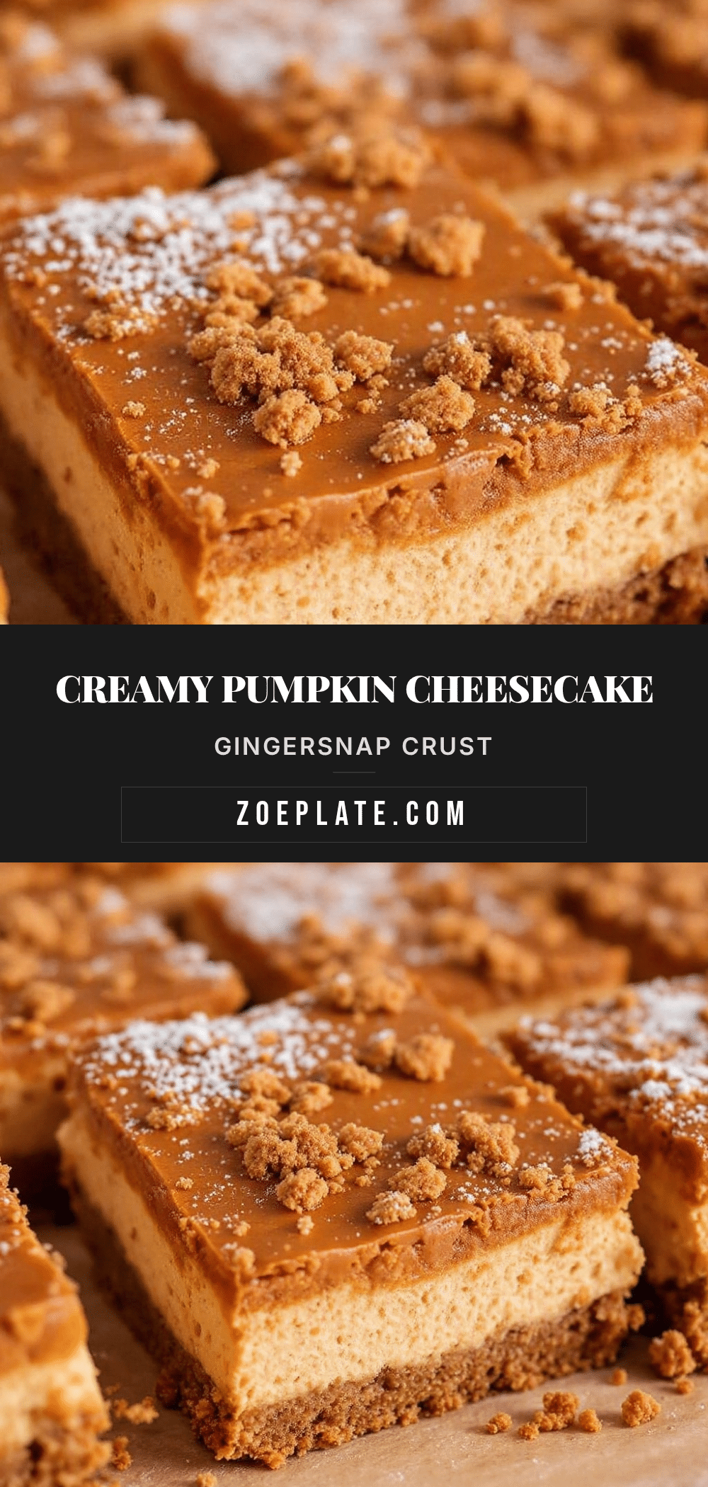 creamy pumpkin cheesecake bars recipe