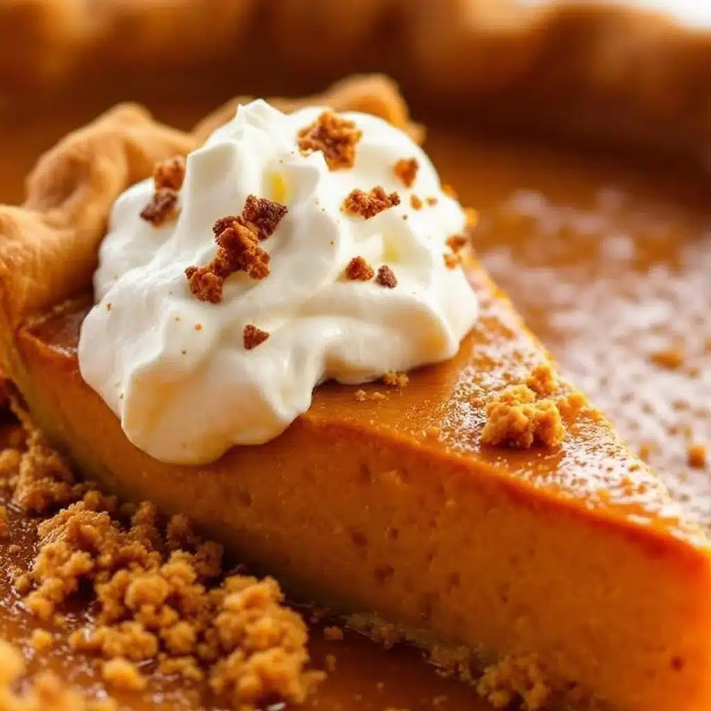 creamy pumpkin pie - featured image