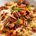 creamy pumpkin spice overnight oats - featured image