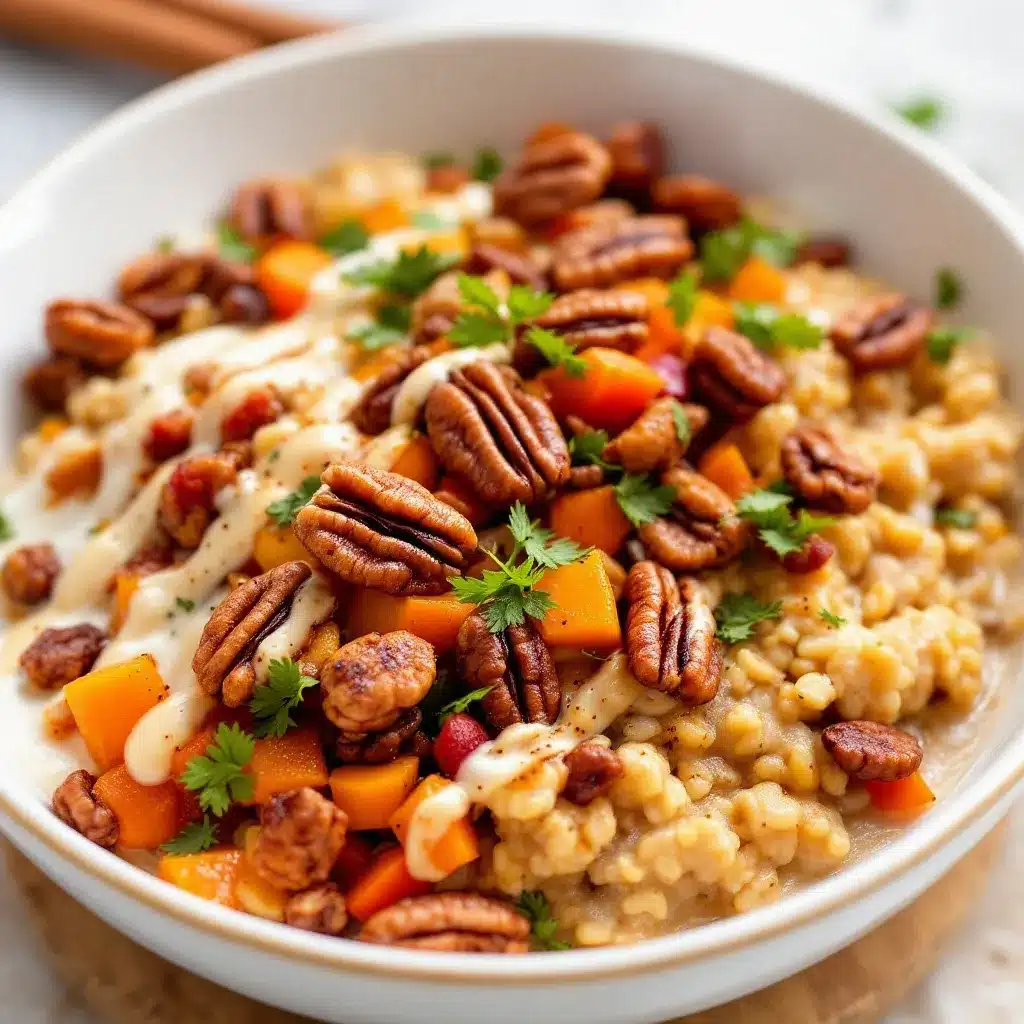 creamy pumpkin spice overnight oats preparation steps