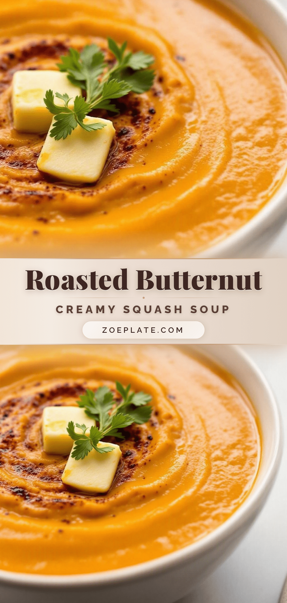 creamy roasted butternut squash soup recipe