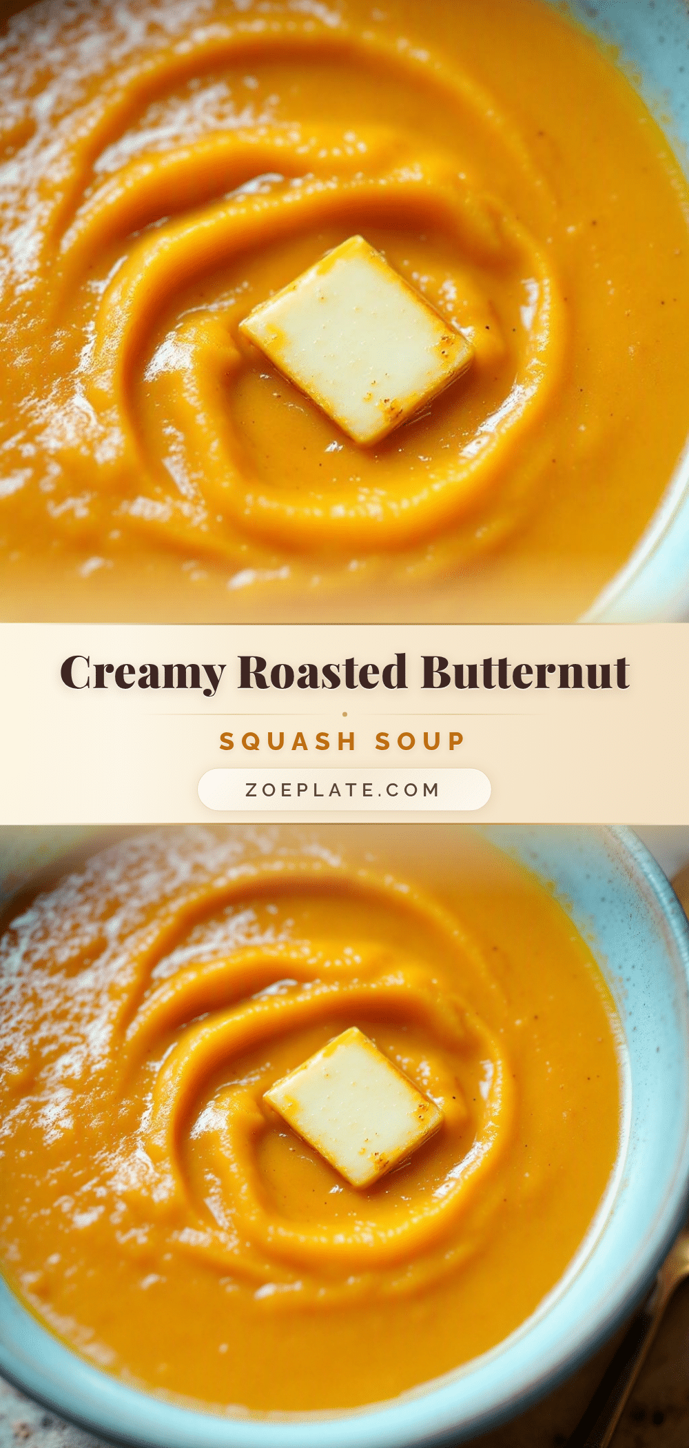 creamy roasted butternut squash soup with brown butter recipe