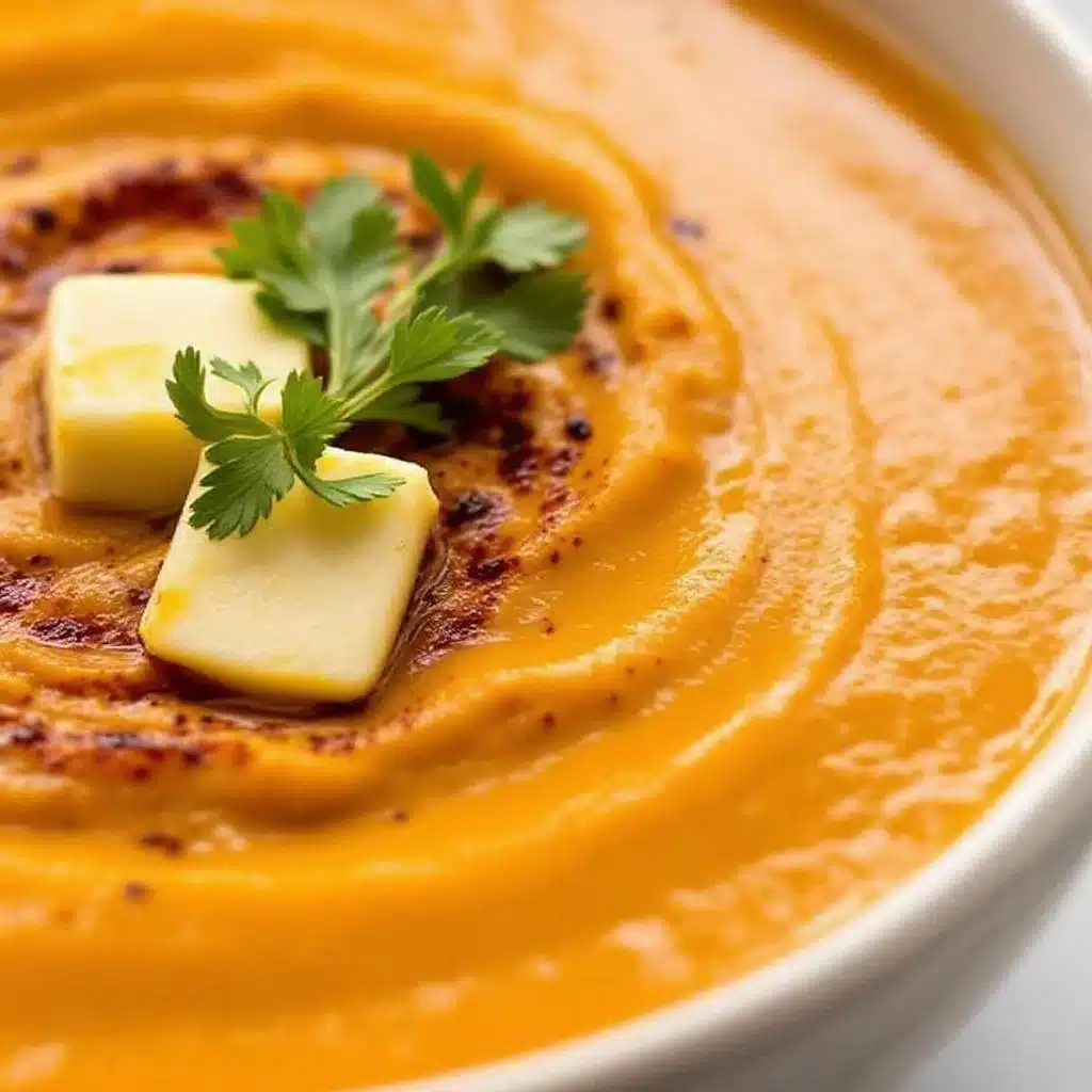 creamy roasted butternut squash soup - featured image