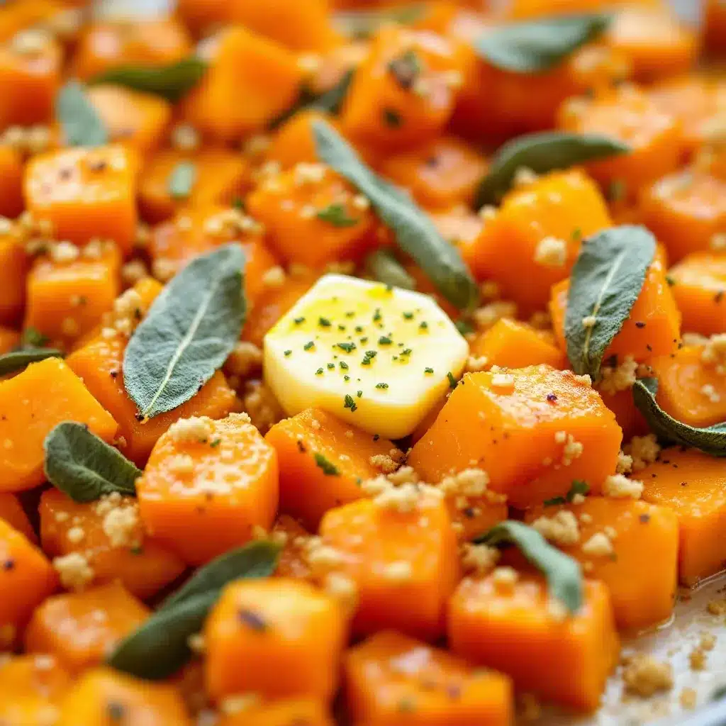 creamy roasted butternut squash with sage butter preparation steps