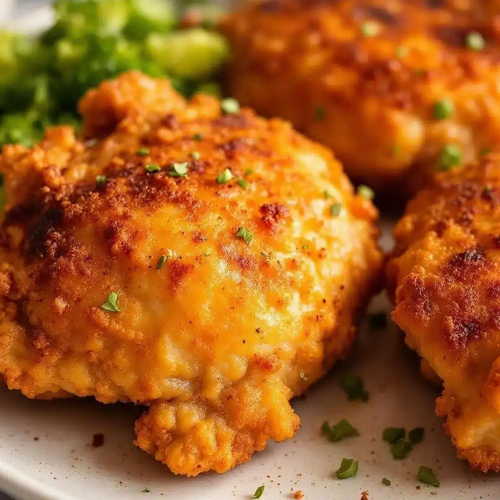 crispy air fryer chicken thighs - featured image