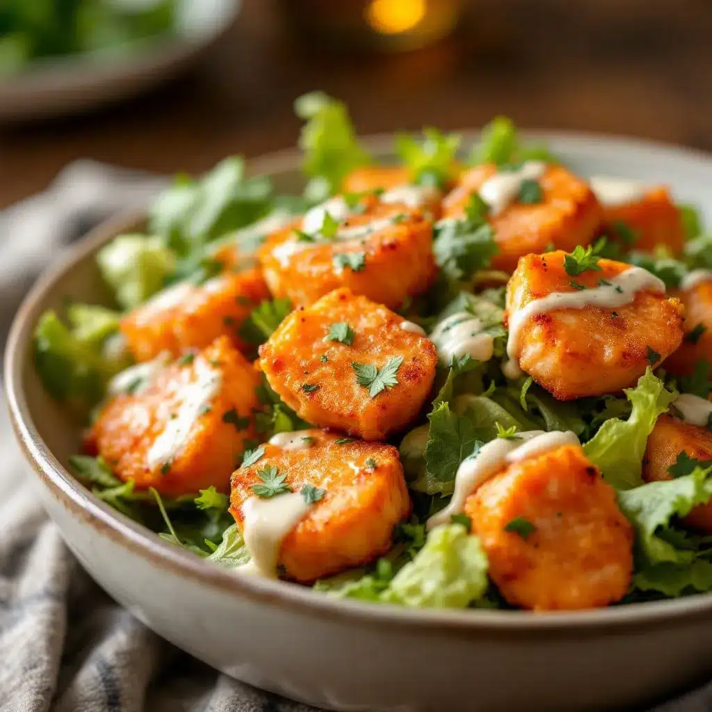 Crispy Air Fryer Salmon Bites preparation steps
