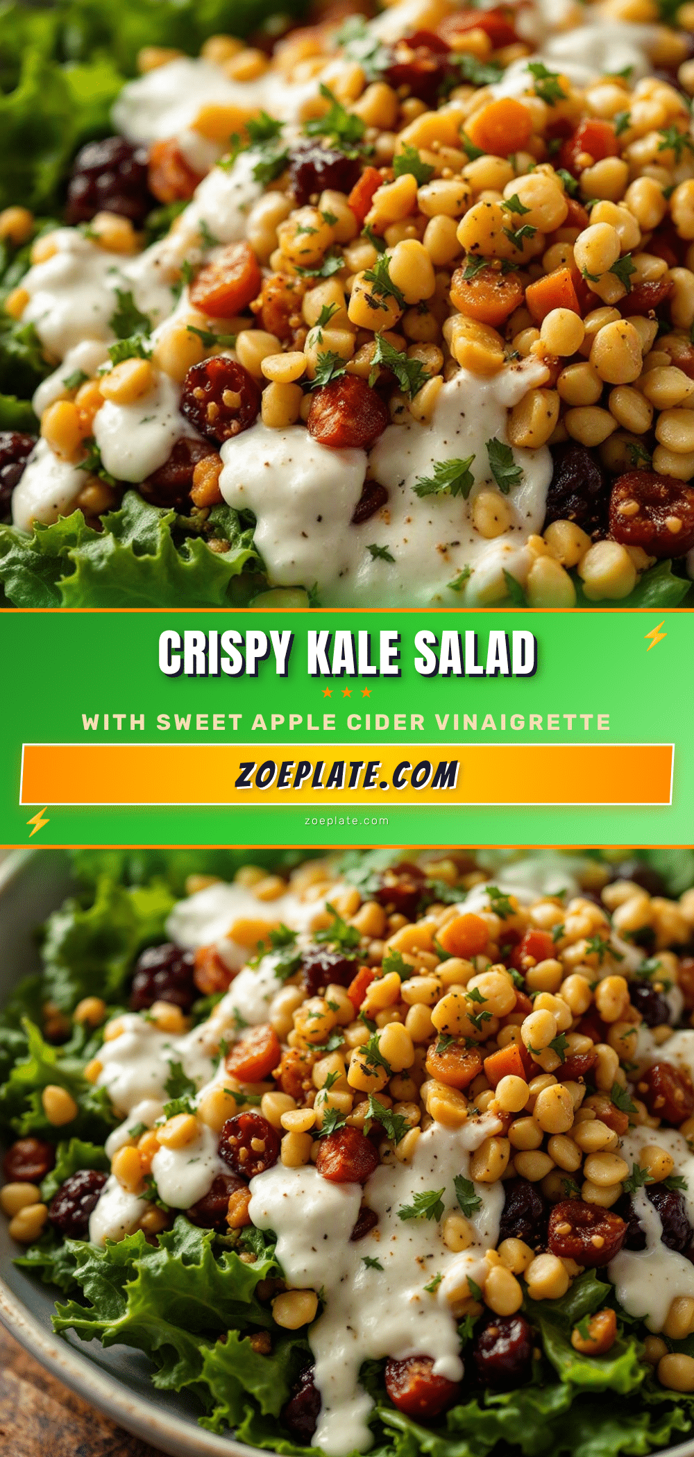 Crispy Autumn Kale Salad recipe