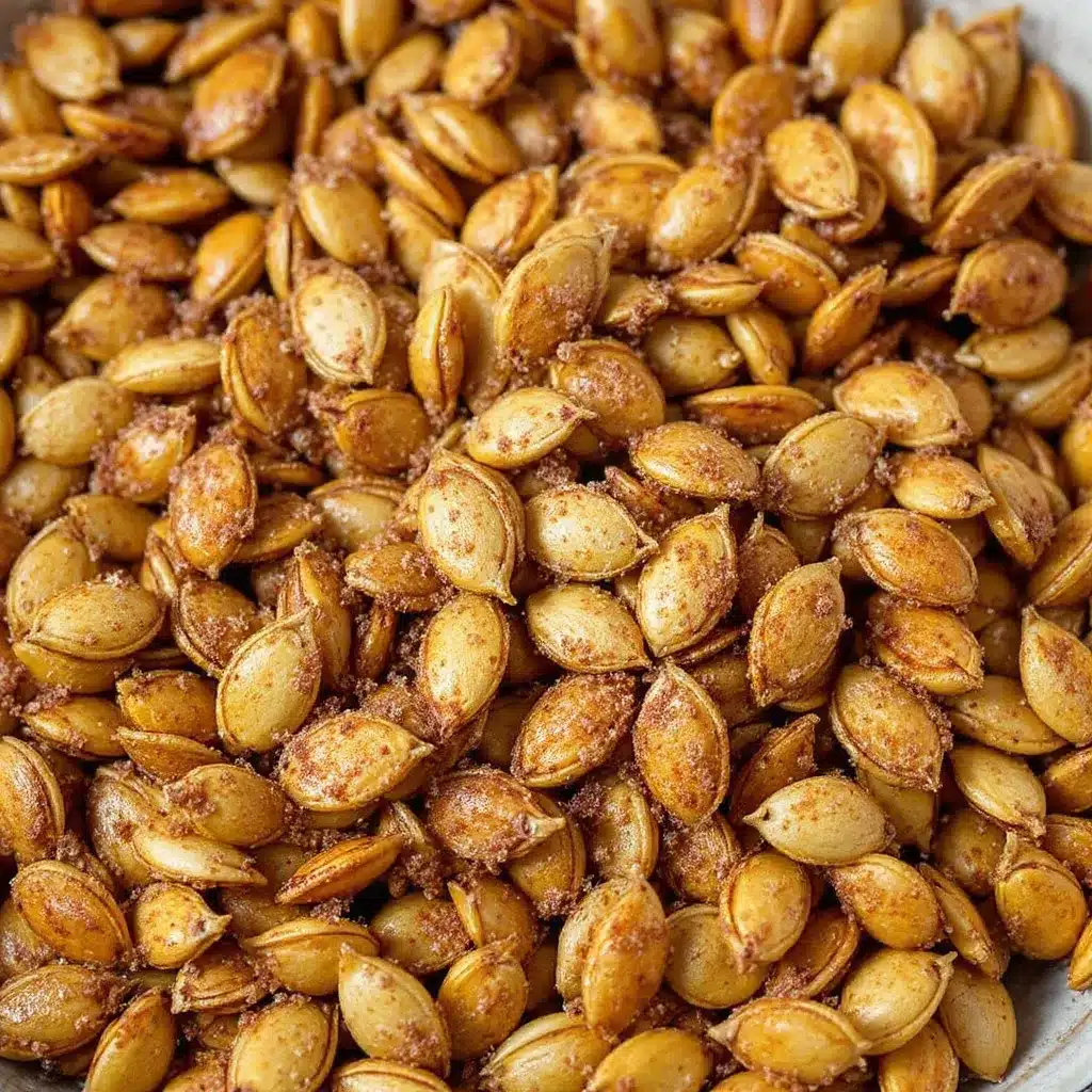 crispy baked cinnamon sugar pumpkin seeds preparation steps