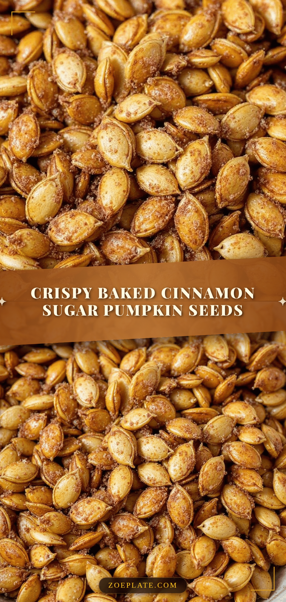 crispy baked cinnamon sugar pumpkin seeds recipe