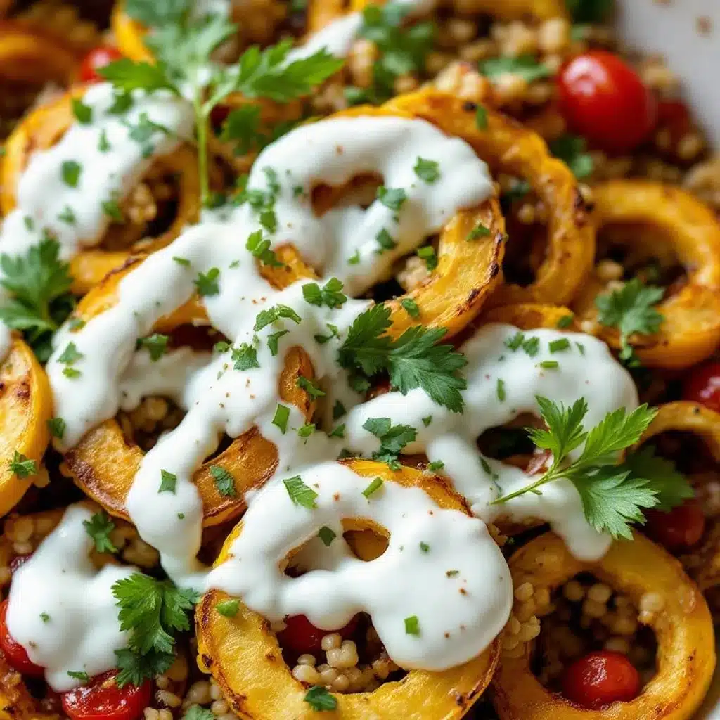Crispy Chili Lime Roasted Delicata Squash Rings - featured image