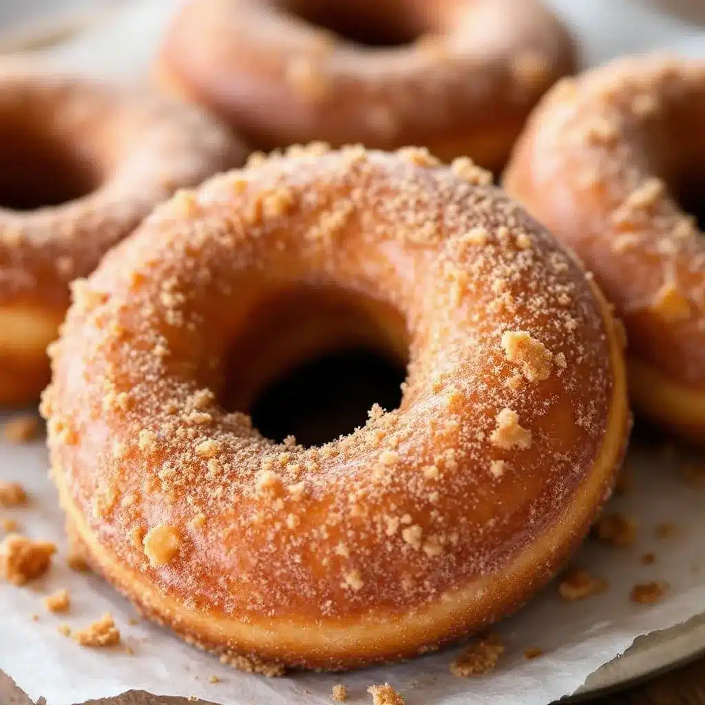 crispy cinnamon sugar baked apple cider donuts preparation steps