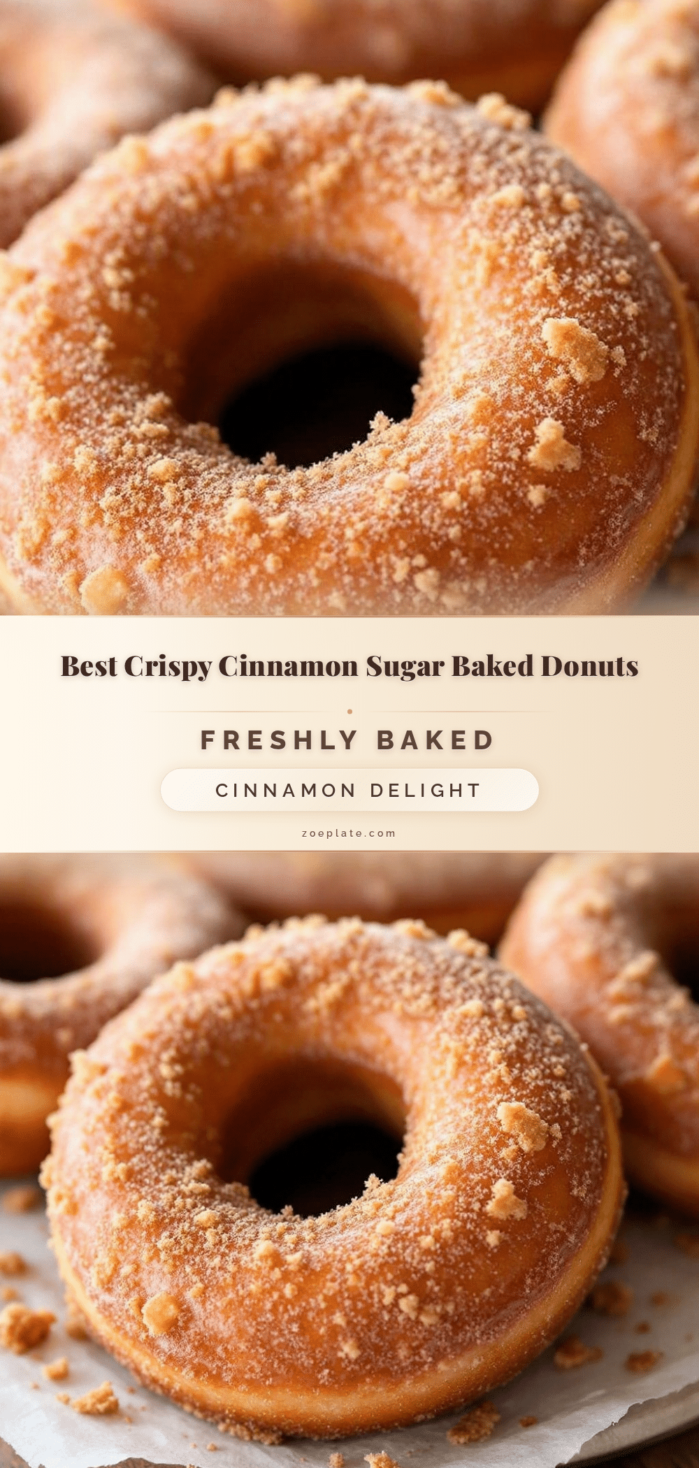 crispy cinnamon sugar baked apple cider donuts recipe