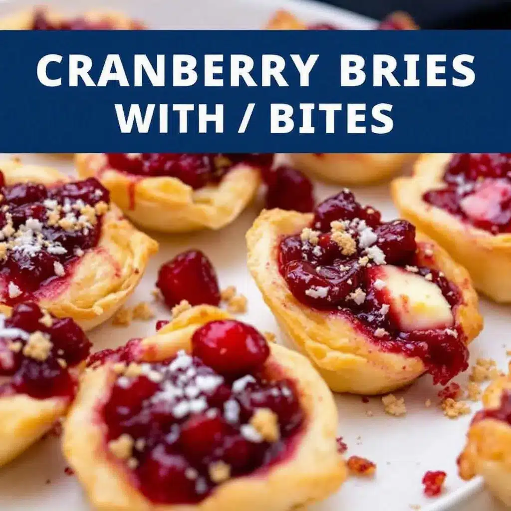 crispy cranberry brie bites preparation steps