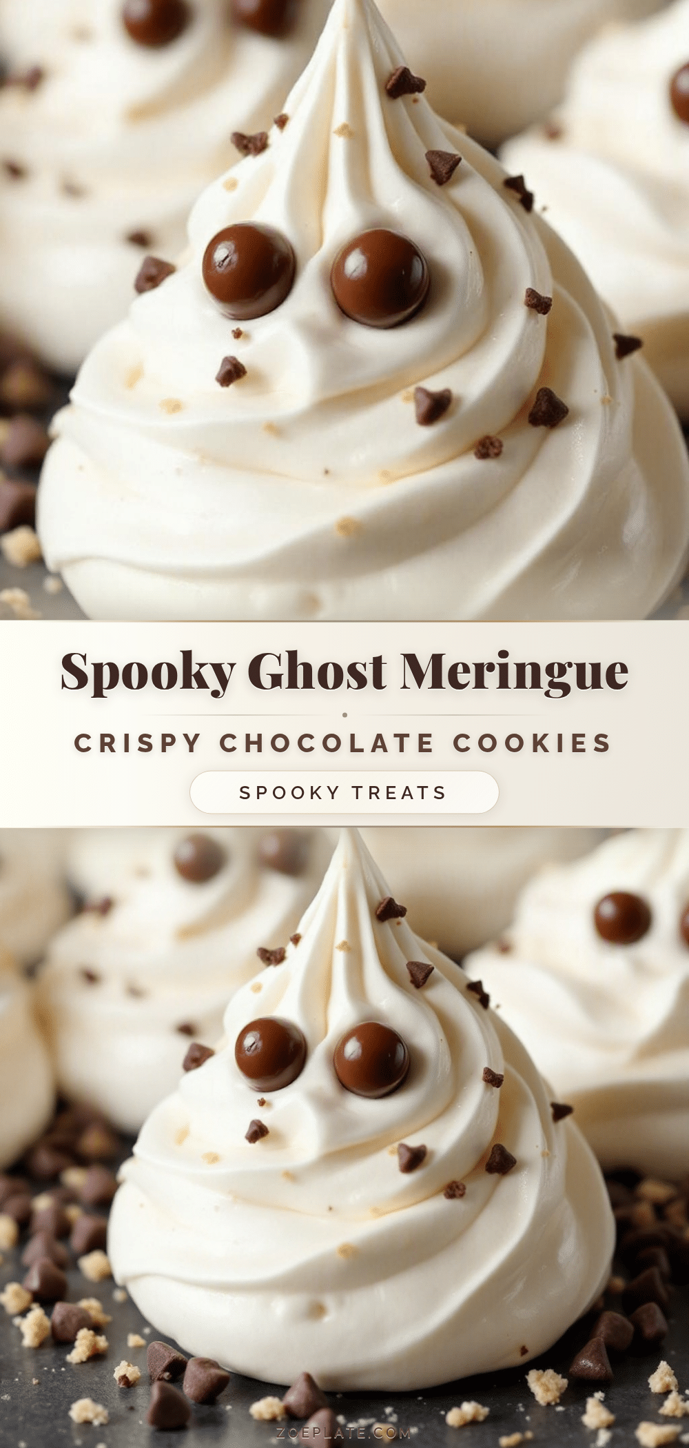 Crispy Ghost Meringue Cookies recipe