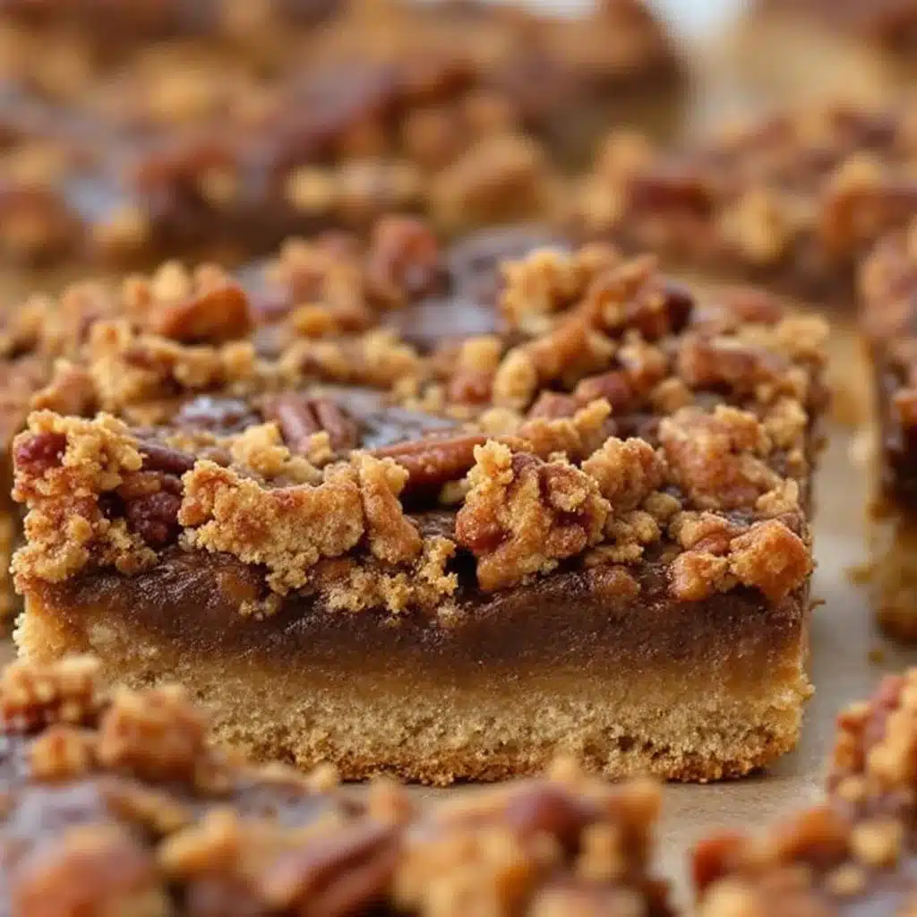 Crispy Maple Bourbon Pecan Pie Bars - featured image