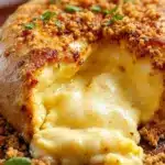 crispy mummy wrapped baked brie - featured image