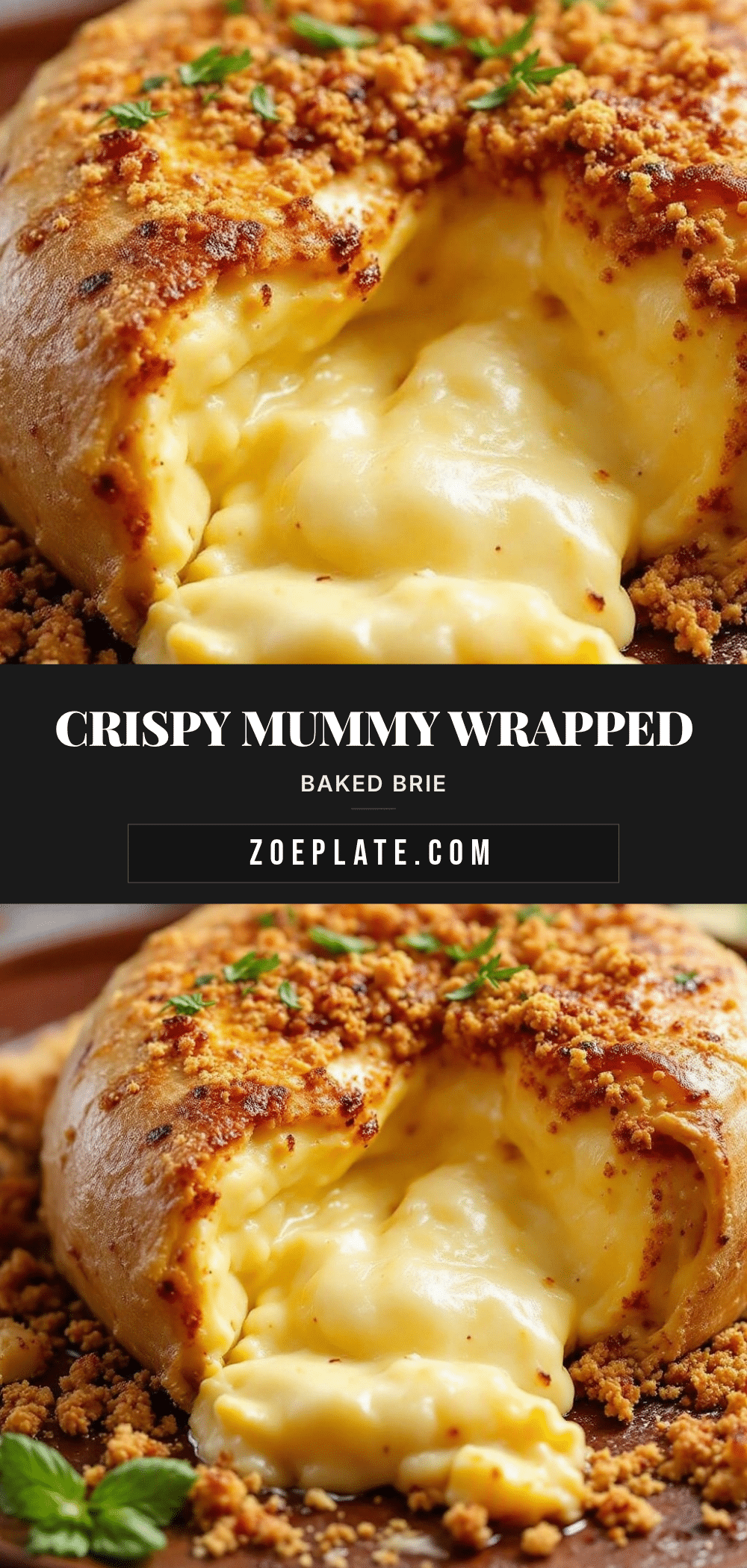 crispy mummy wrapped baked brie recipe
