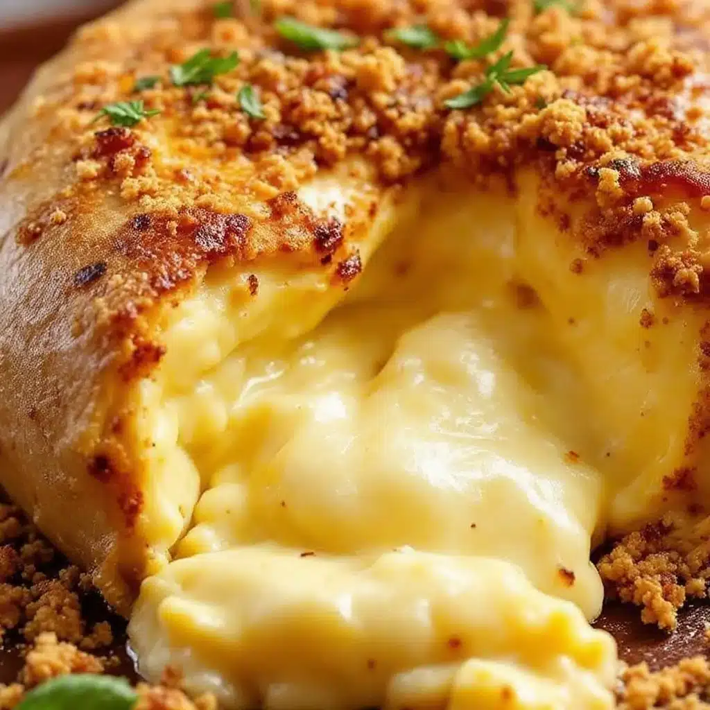 crispy mummy wrapped baked brie - featured image