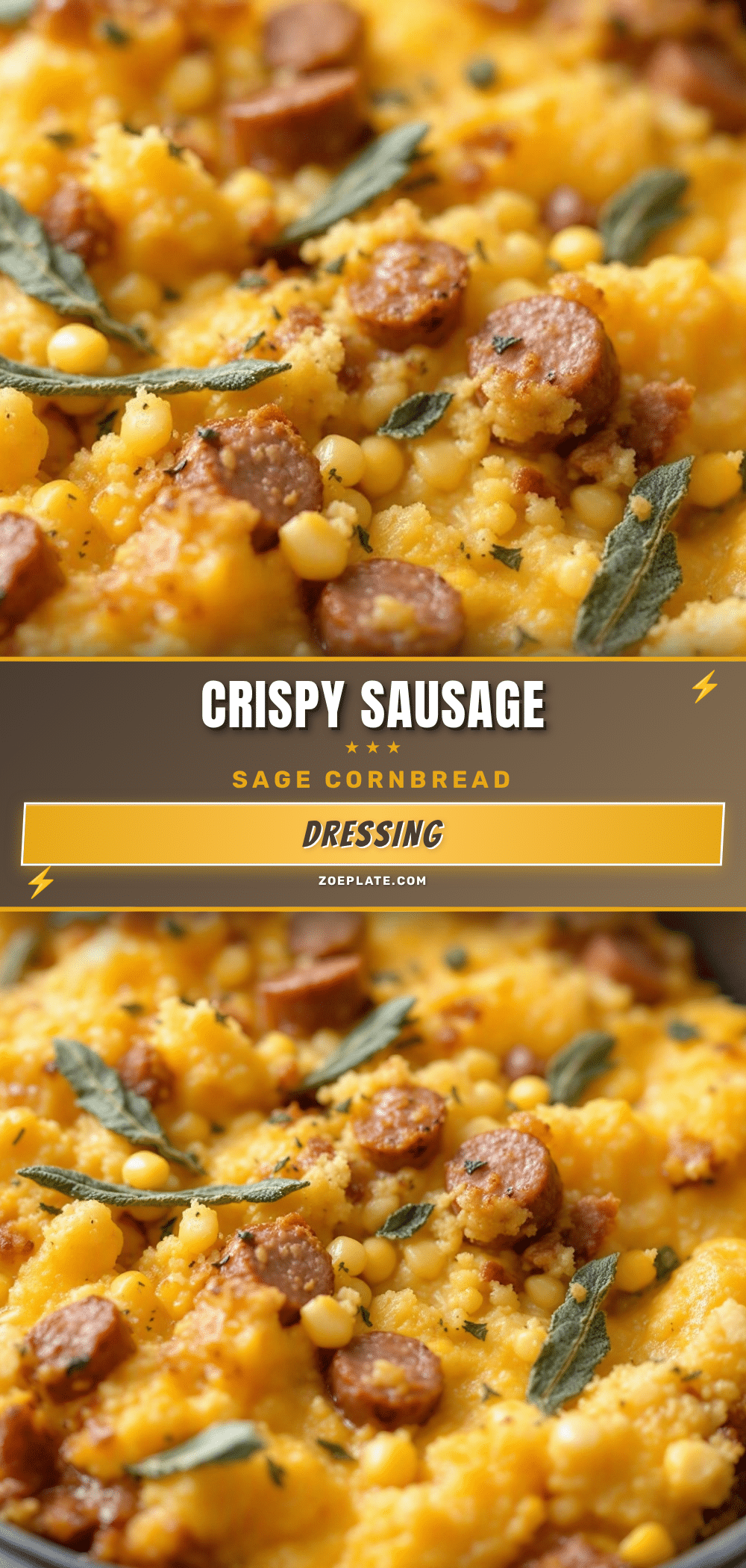 crispy sausage sage cornbread dressing recipe