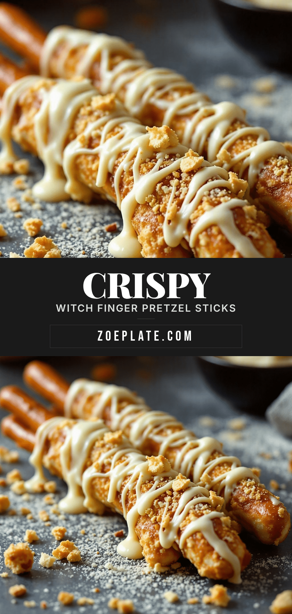 Crispy Witch Finger Pretzel Sticks recipe