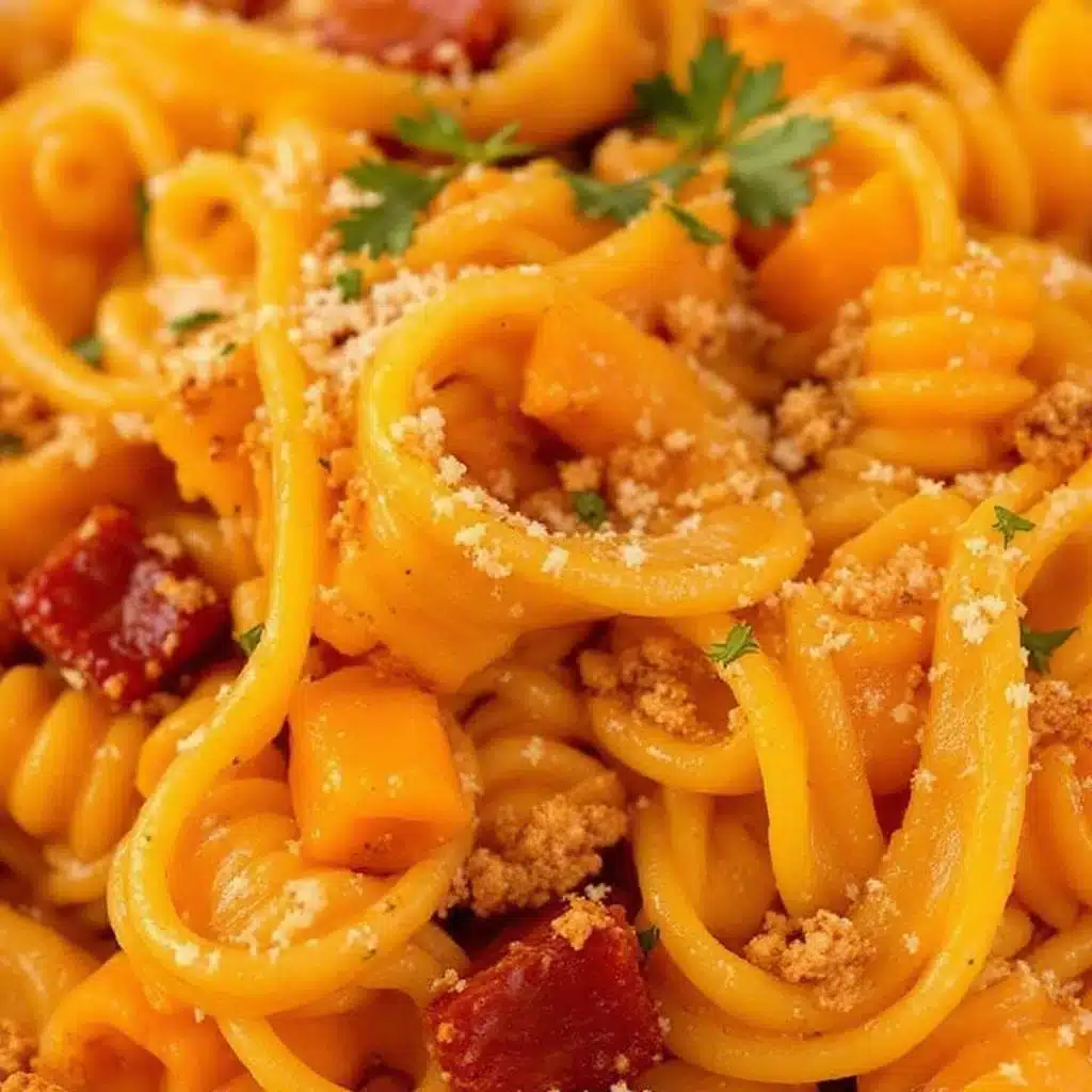 crockpot butternut squash pasta - featured image