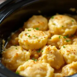 crockpot chicken and dumplings - featured image