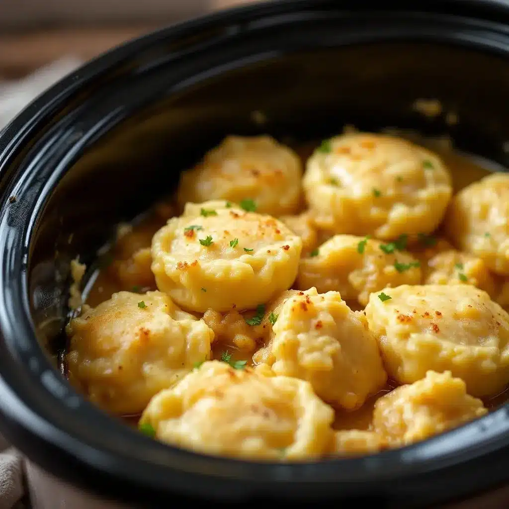 crockpot chicken and dumplings preparation steps